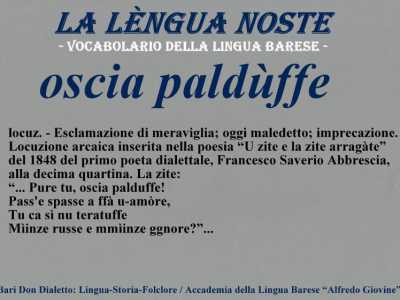 I termini dimenticati del dialetto barese